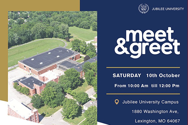 Meet & Greet At Jubilee University – You Are Invited!